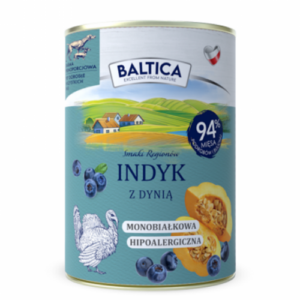 Karma mokra dla psa indyk z dynia 400g